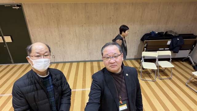 運営委員長と撮影者